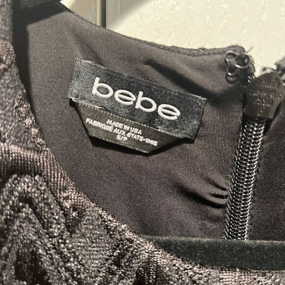 BEBE GODET PEPLUM DRESS  - Picture 5 of 5